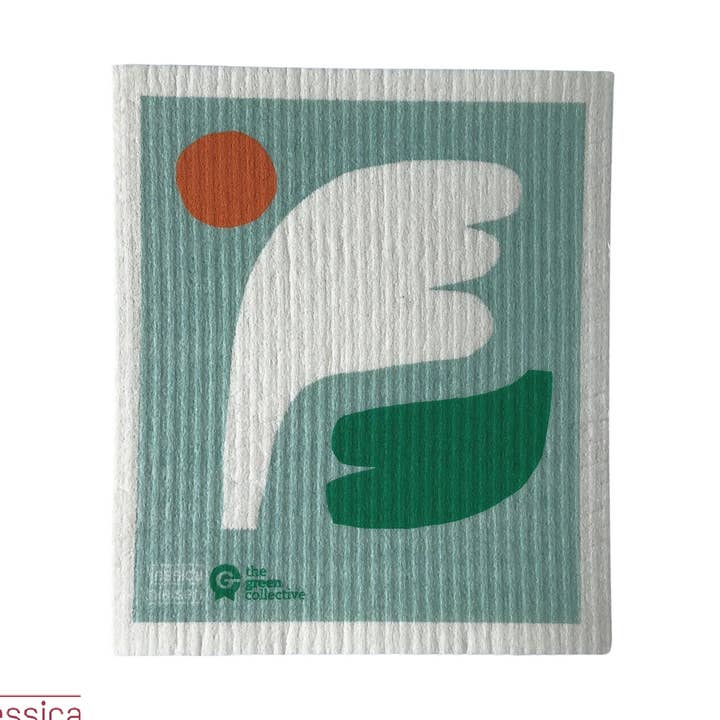 Wave Swedish Dishcloth Spruce for wholesale by The Green Collective