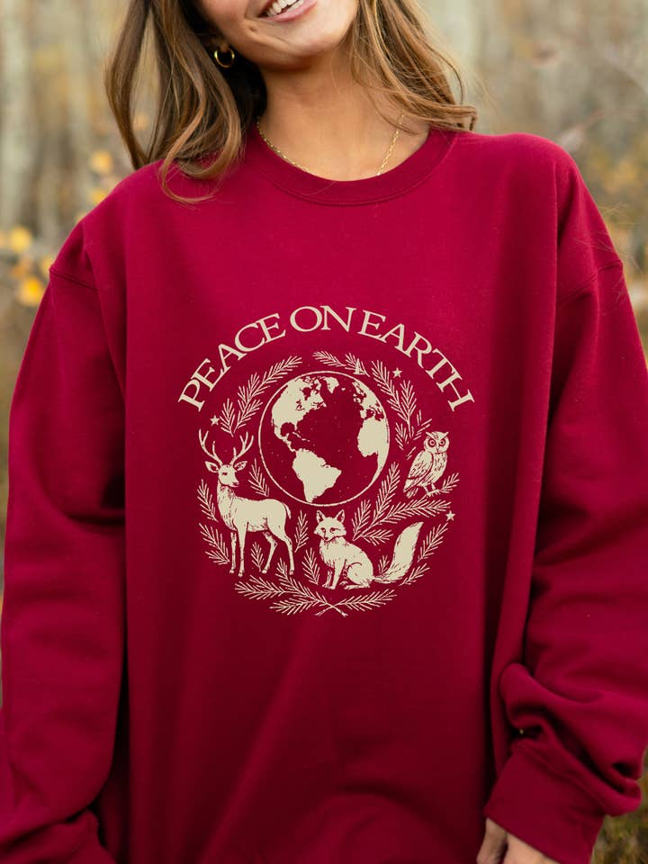 Peace on Earth sweatshirt for wholesale by Indy Brand
