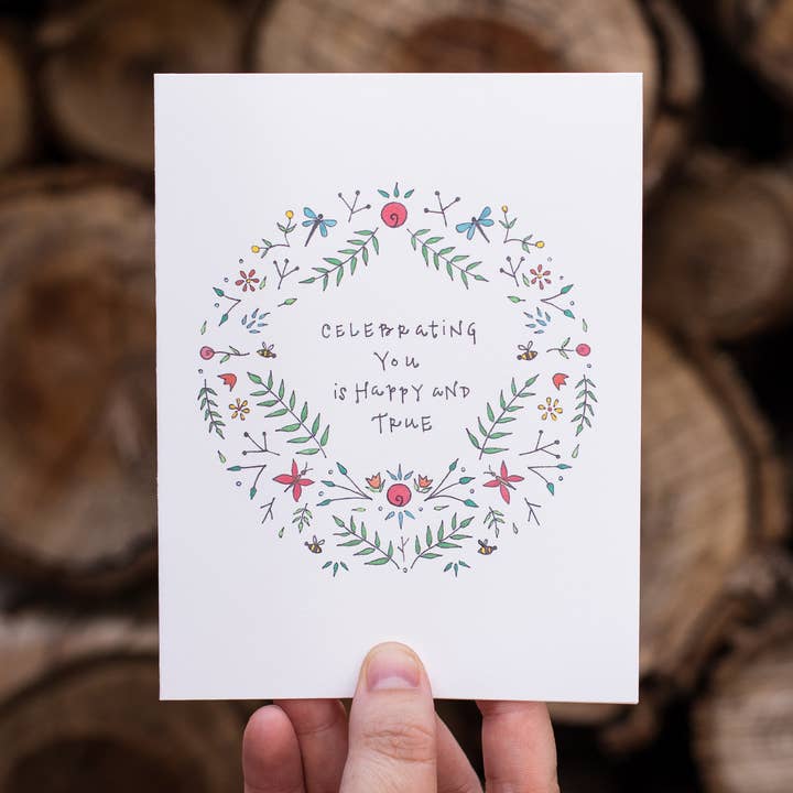 Lacelit | Stationery & Gifts by Kimberly Kuniko - Wholesale Birthday Card - Celebrating You | Birthday, Wedding, & Anniversary Card0