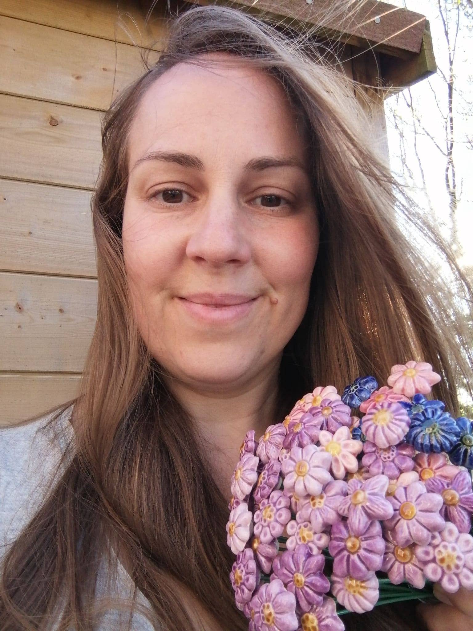 FlowerDropsArt - Vendita all'ingrosso Fiori finti - Fiori in ceramica mini, decorazione per giardino fatato3