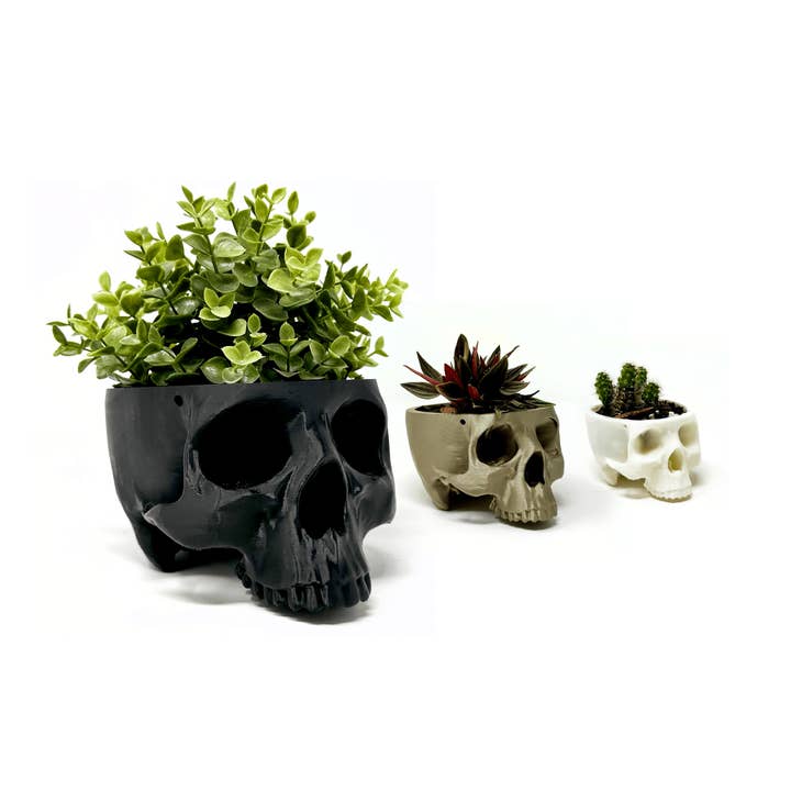 Faux Theory Design - Wholesale Hanging Planter - 3D Printed Hanging Skull Planter4