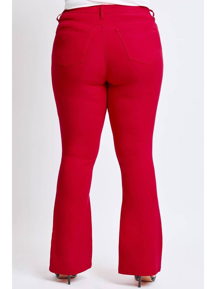 YMI - Wholesale Pants - Women's - Plus Size Hyperstretch Flare Pants-EP42931R25