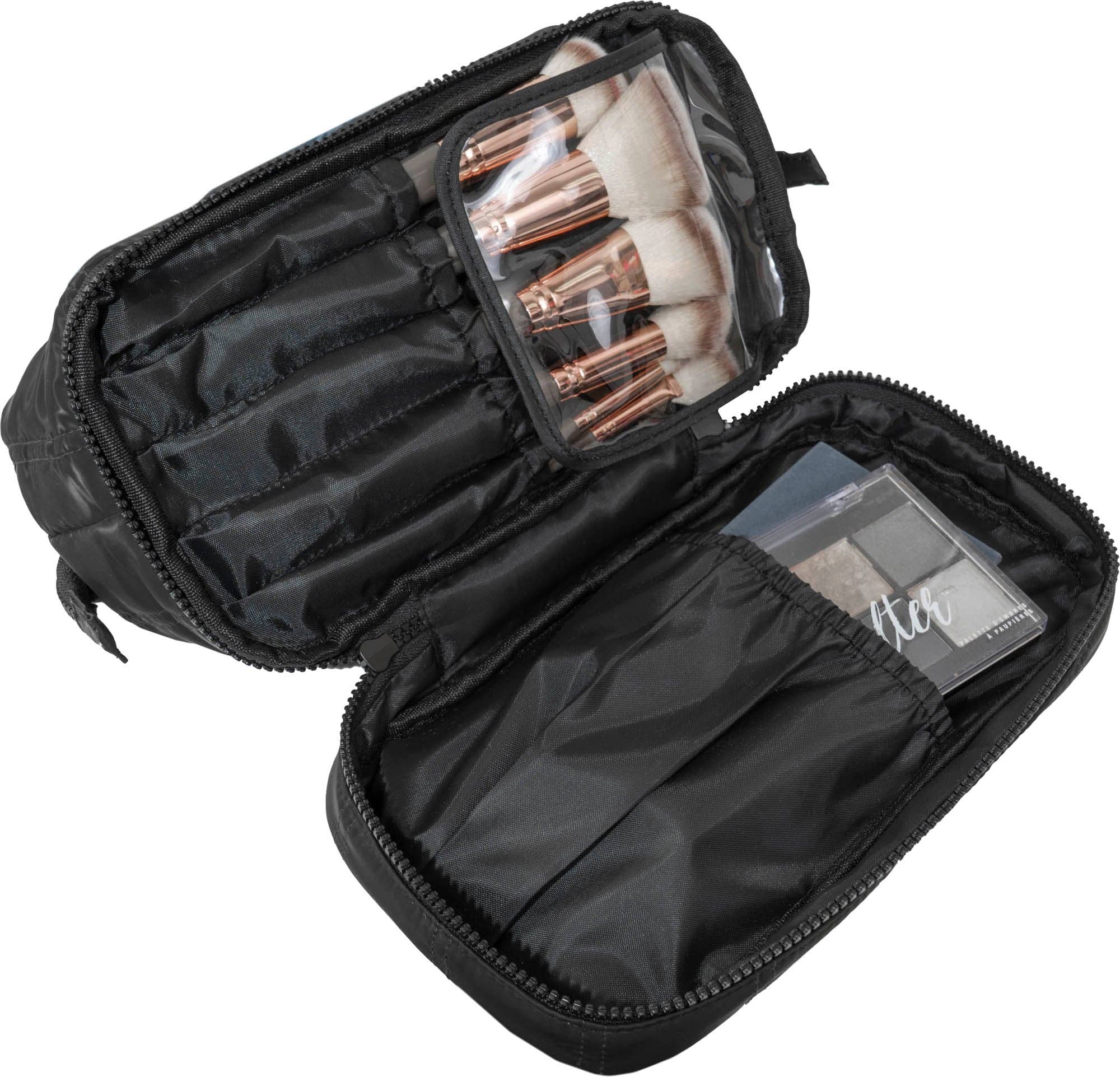 Magid – wholesale Toiletry bag – women's – Max Studio Tubular Quilted Nylon Toiletry Pouch14