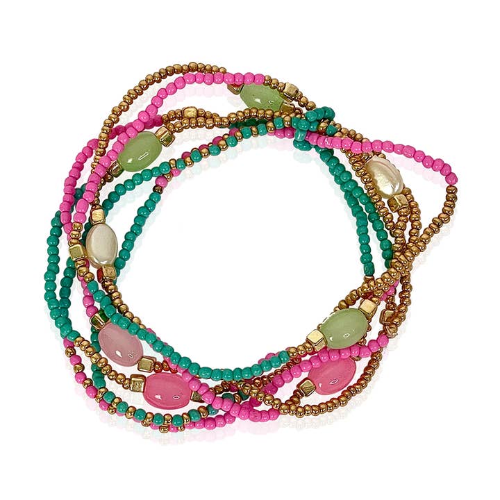 Sachin Stretch Bead Bracelet for wholesale by AXESSI