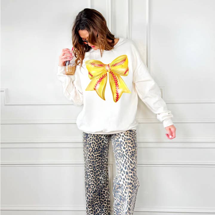 Softball Bue Ungdom & Voksen Sweatshirt for engroshandel hos Poppy & Pine