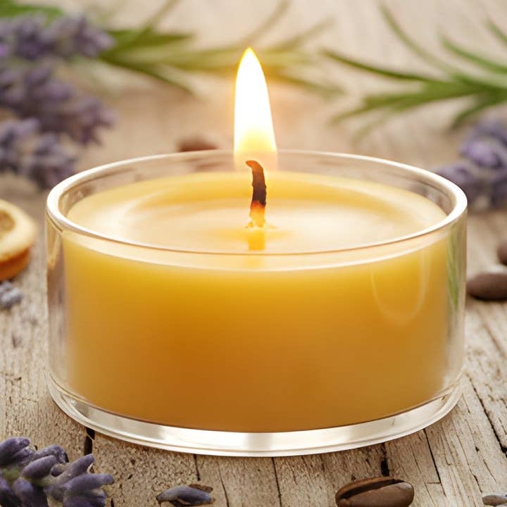 Handmade Scented Beeswax Tealights for wholesale by Bees Light Candles