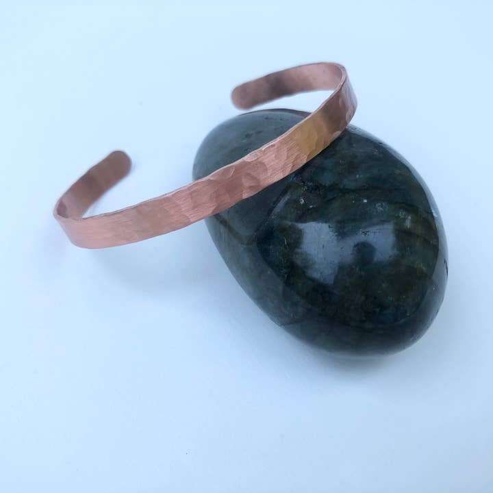Rising Dawn Boutique - Wholesale Cuff Bracelet - Skinny copper hammered cuff2