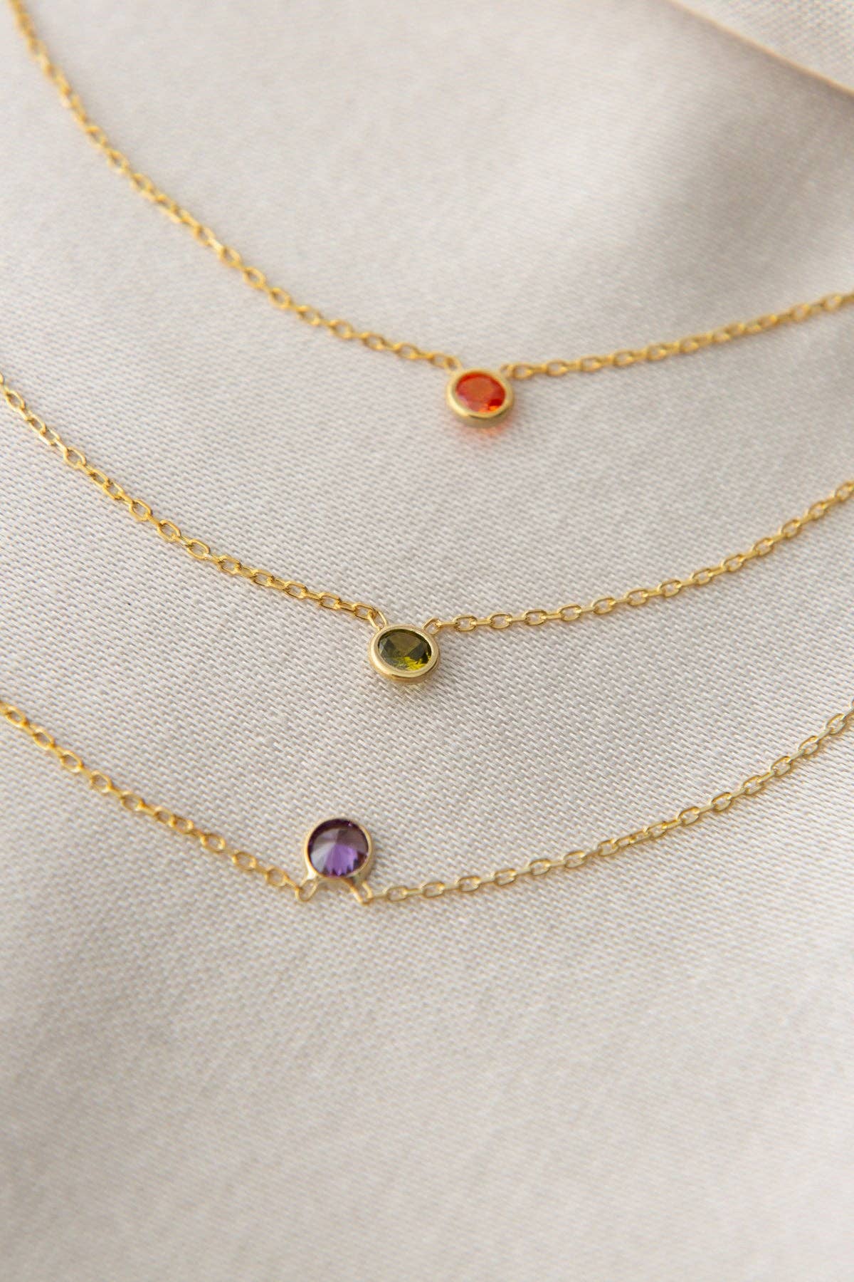 Volenia Silver – Großhandel Kette mit Anhänger/Charm – Bunte Stein 925 Sterling Silber Halskette2