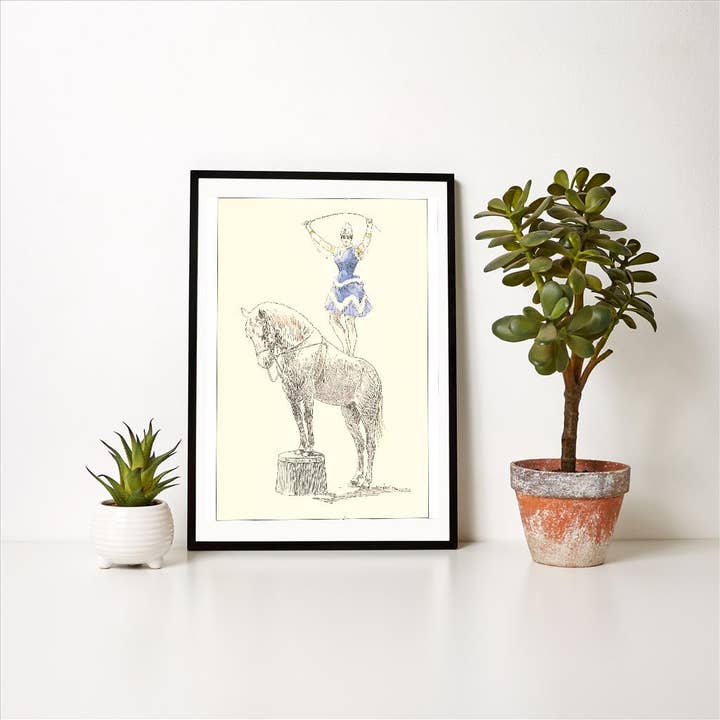 Found Image Press – Engroshandel Kunsttryk – Kunsttryk CI-183 Trick Horse Rider1