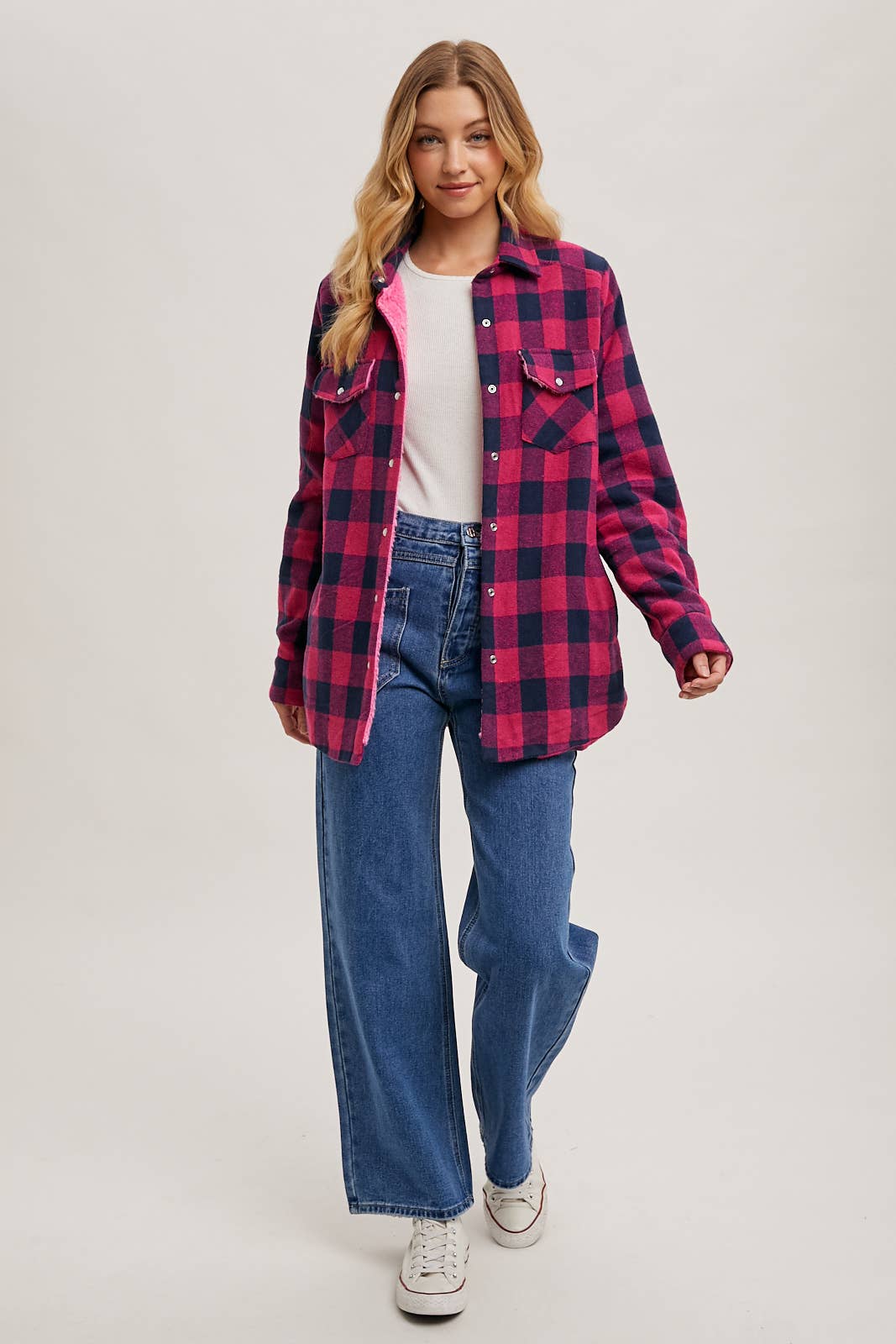 Bluivy - Vente Veste-chemise – femme - VESTE À CARREAUX BUFFALO DOUBLÉE EN SHERPA9