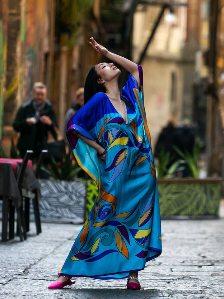 Blommig Kaftan för wholesale av KELLE' CAPRI