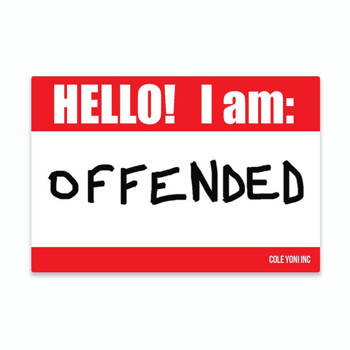 Ik ben beledigd vinylsticker voor wholesale door Cole-Yoni Inc.