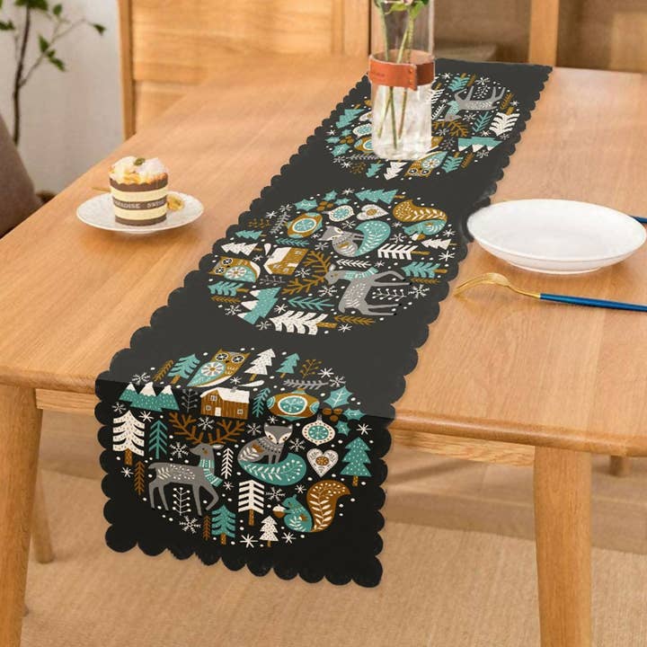 Caminhos de Mesa Festivos para Decoração de Natal e Feriados por atacado de Wear Sierra