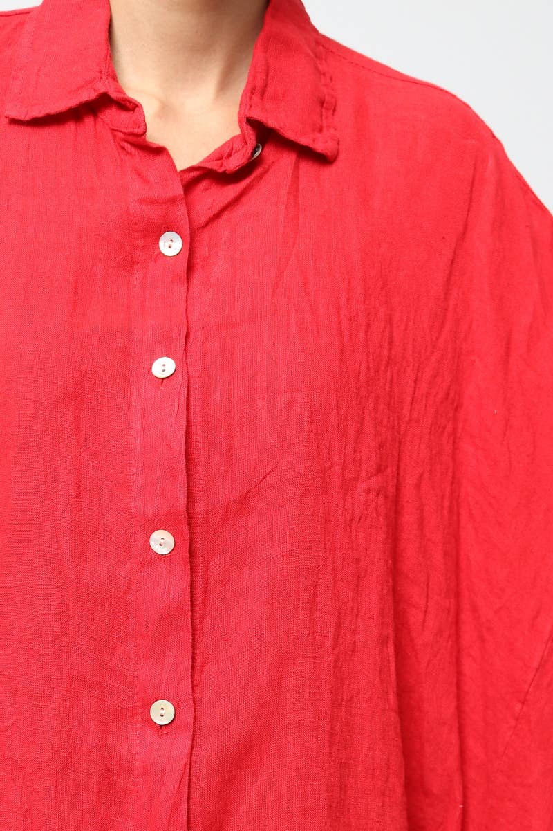 LÉA & LUC - Wholesale Button Down Shirt - Women's - 100% Linen Shirt REF. 285853