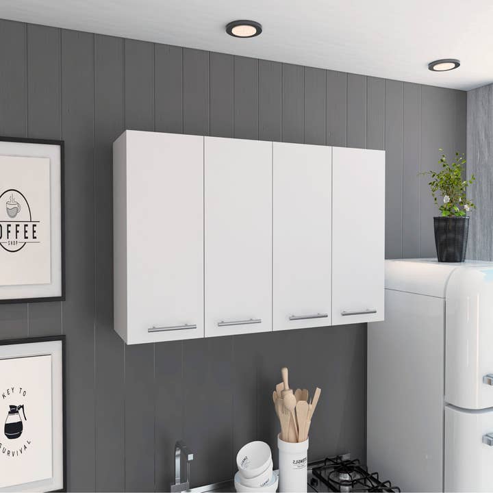 TUHOME FURNITURE - Wholesale Cabinet - Kitchen Cabinet 120 , Four Doors, Two Cabinets, Two Shelves