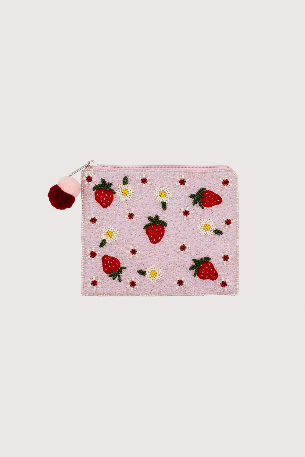 Pizzazz, Inc. - Wholesale Coin Purse - Women's - Strawberries Beaded Pouch0