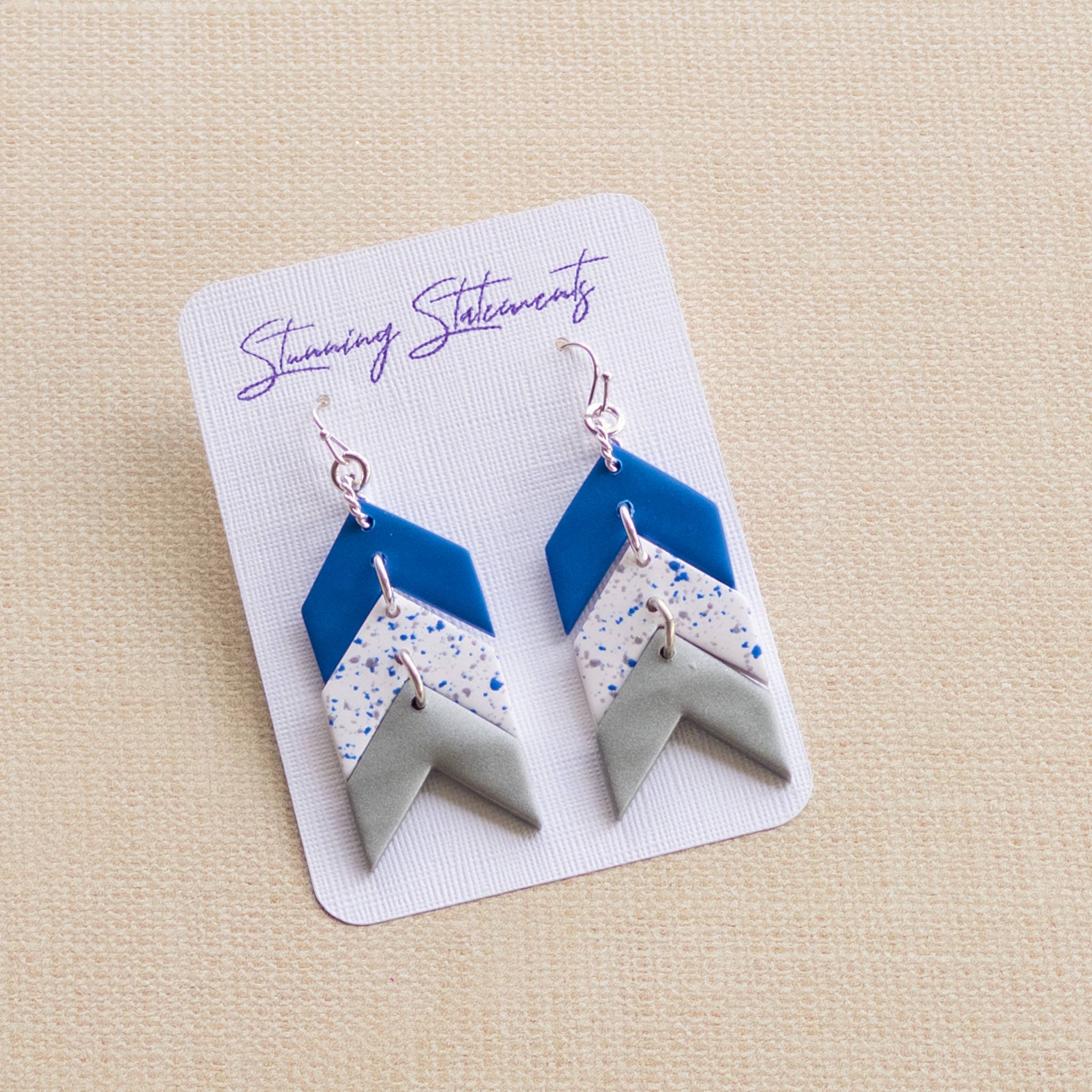 Stunning Statements - Wholesale Dangle Earrings - Tara Gameday School Spirit Clay Earrings4