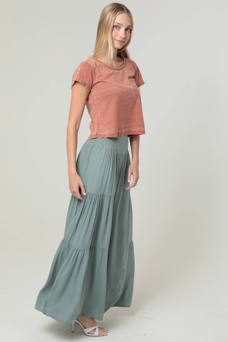 ANGIE - Wholesale Pants - Women's - B3690-ASIS WIDE LEG PANTS WITH V YOKE WAIST BAND18