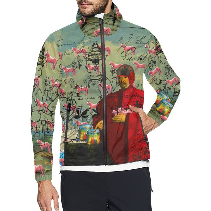 I FOUND THEM IN THERE III All Over Print Windbreaker for wholesale by Bønes and Balløøns