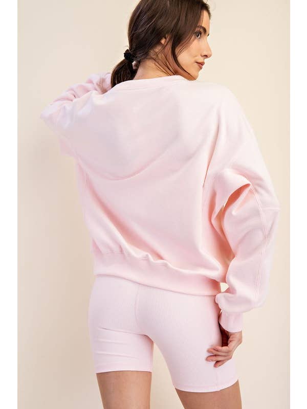 Sunday Morning - Wholesale Sweatshirt - Women's - T330037 LONG SLEEVE FRENCH TERRY PULLOVER38