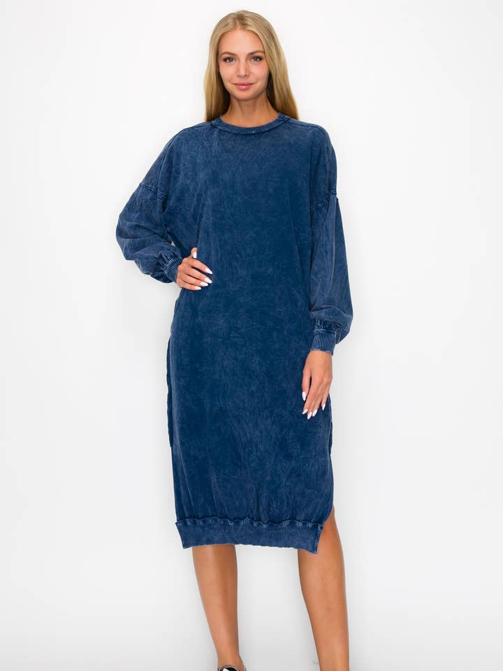 bestseller Mineral Wash Terry Comfy dress HD1101 for wholesale by J.Her