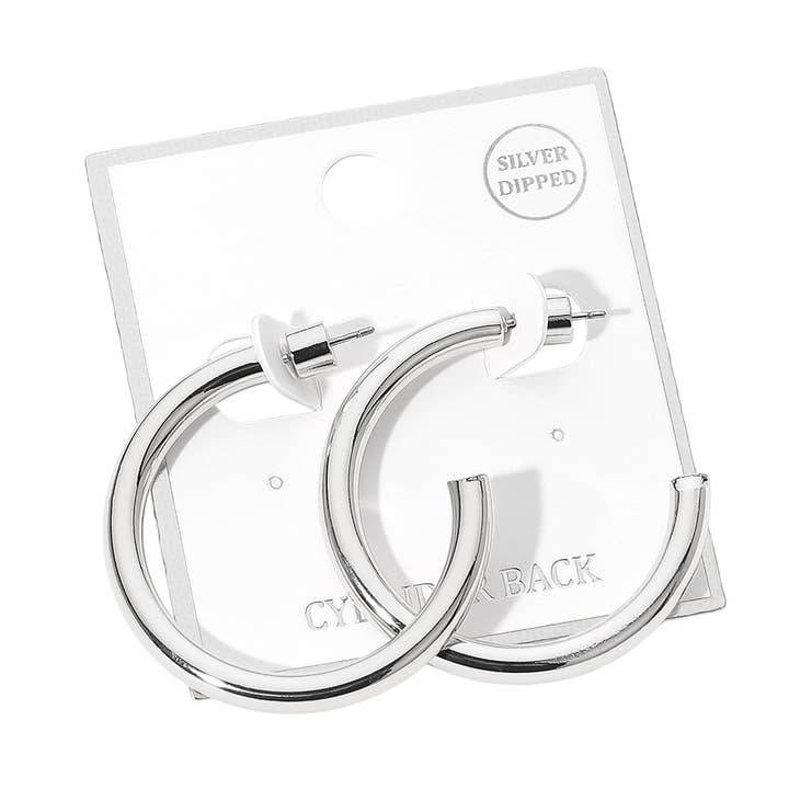 Sensibling Corp. - Venta al por mayor Pendientes de aro - Pendientes de Aro Abiertos Audaces Chapados en Oro4