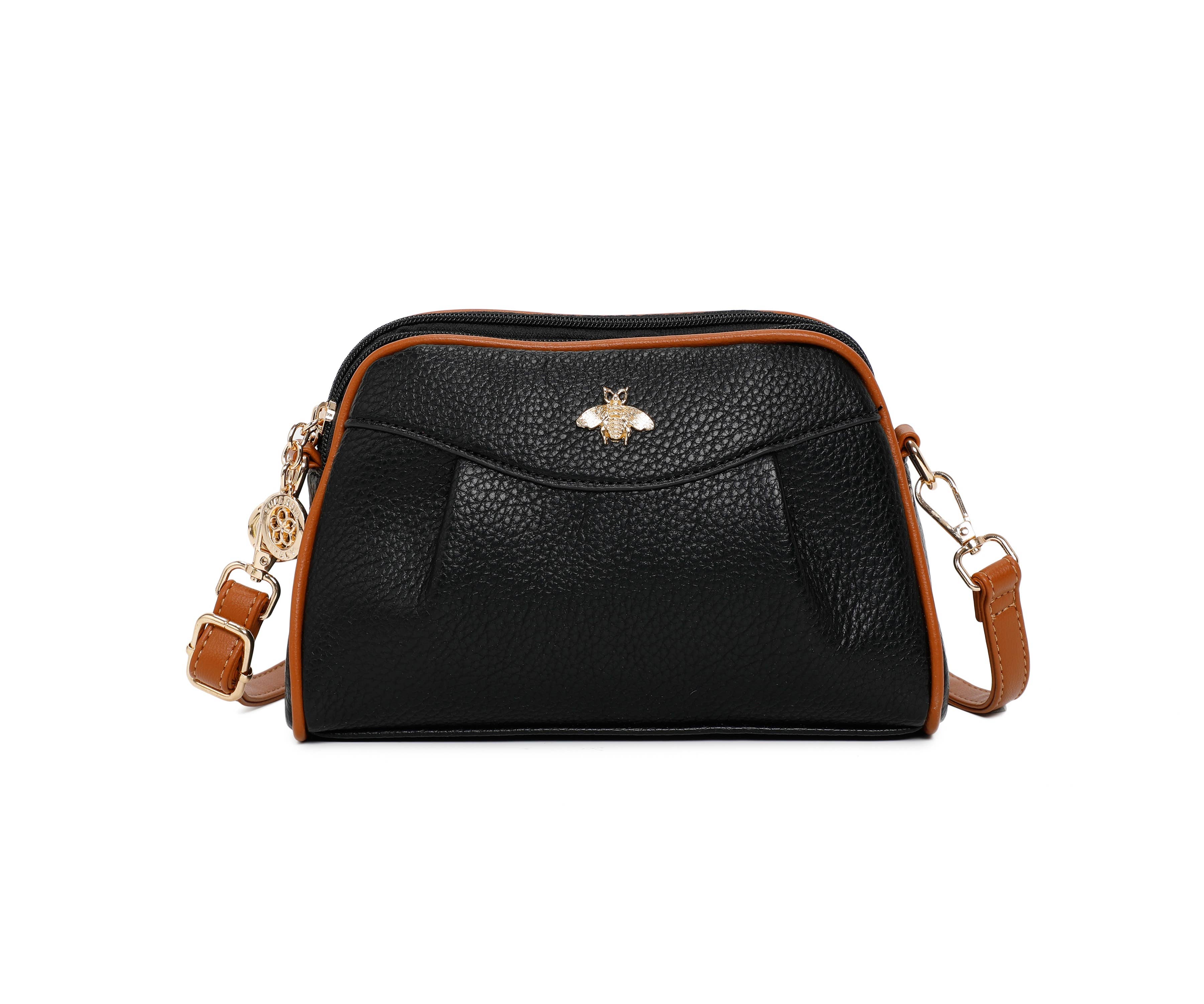 Superbia - Vente Sac à bandoulière – femme - Sac à bandoulière Bee à double fermeture éclair - 93254