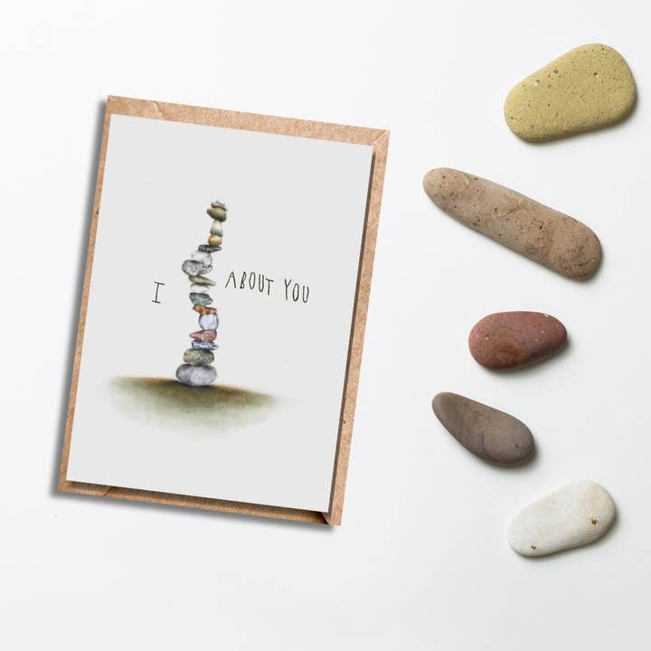 I Cairn About You|Greeting Card|Hiking Greeting Card for wholesale by Mile Markers