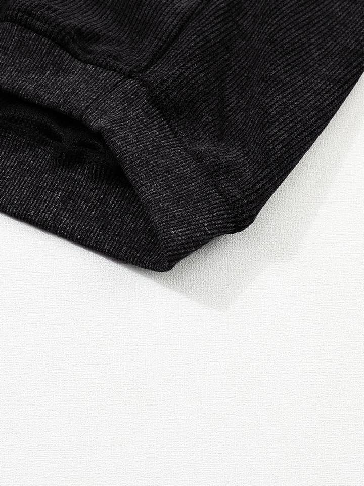 Suhkasana – wholesale Sweatshirt – Women's – Customizable Solid Ribbed Knit Round Neck Casual PulloverSweatshirt50