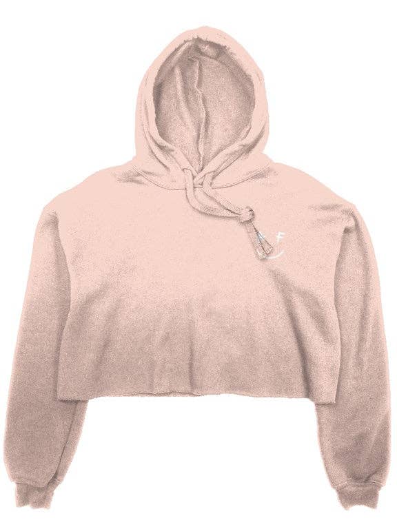 PEACHY CROP HOODIE (embroidered) SALE ITEM for wholesale by AllFamCo