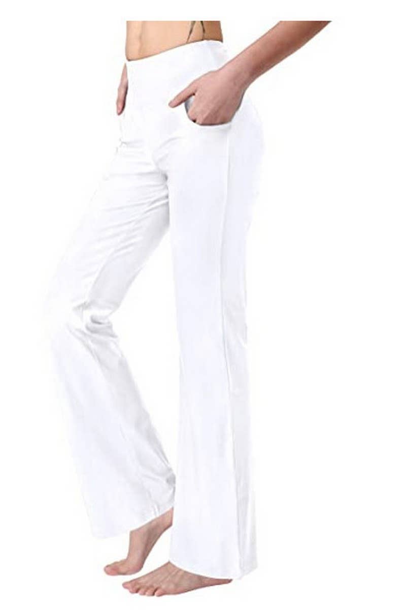 NINEXIS - Wholesale Pants - Women's - CWBLP01152_WOMEN HIGH WAIST FLARE LEG YOGA PANTS13