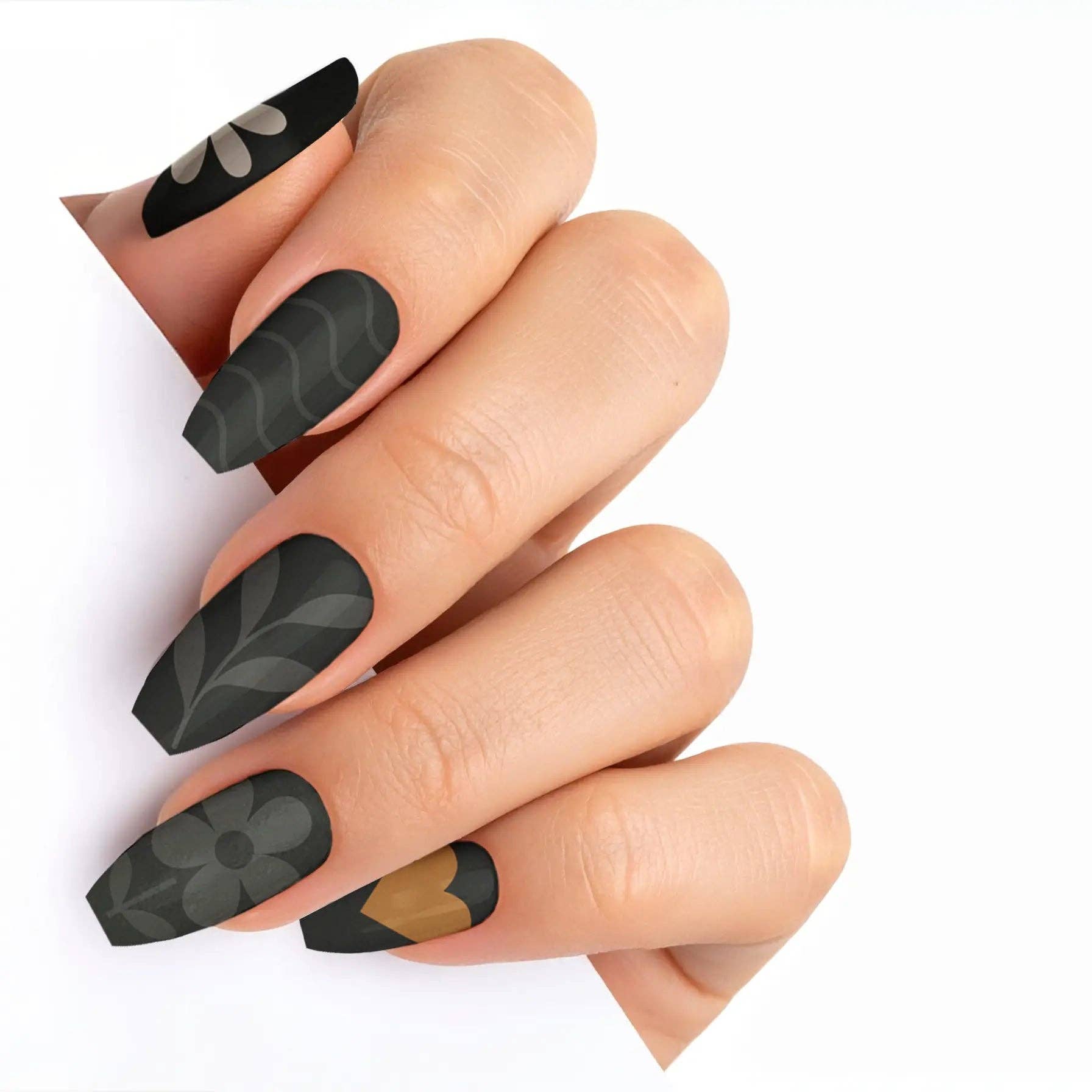 FYNE BODY - Wholesale Press-on/fake nails - Midnight Sunbeam Black Summer Press-On Nails37