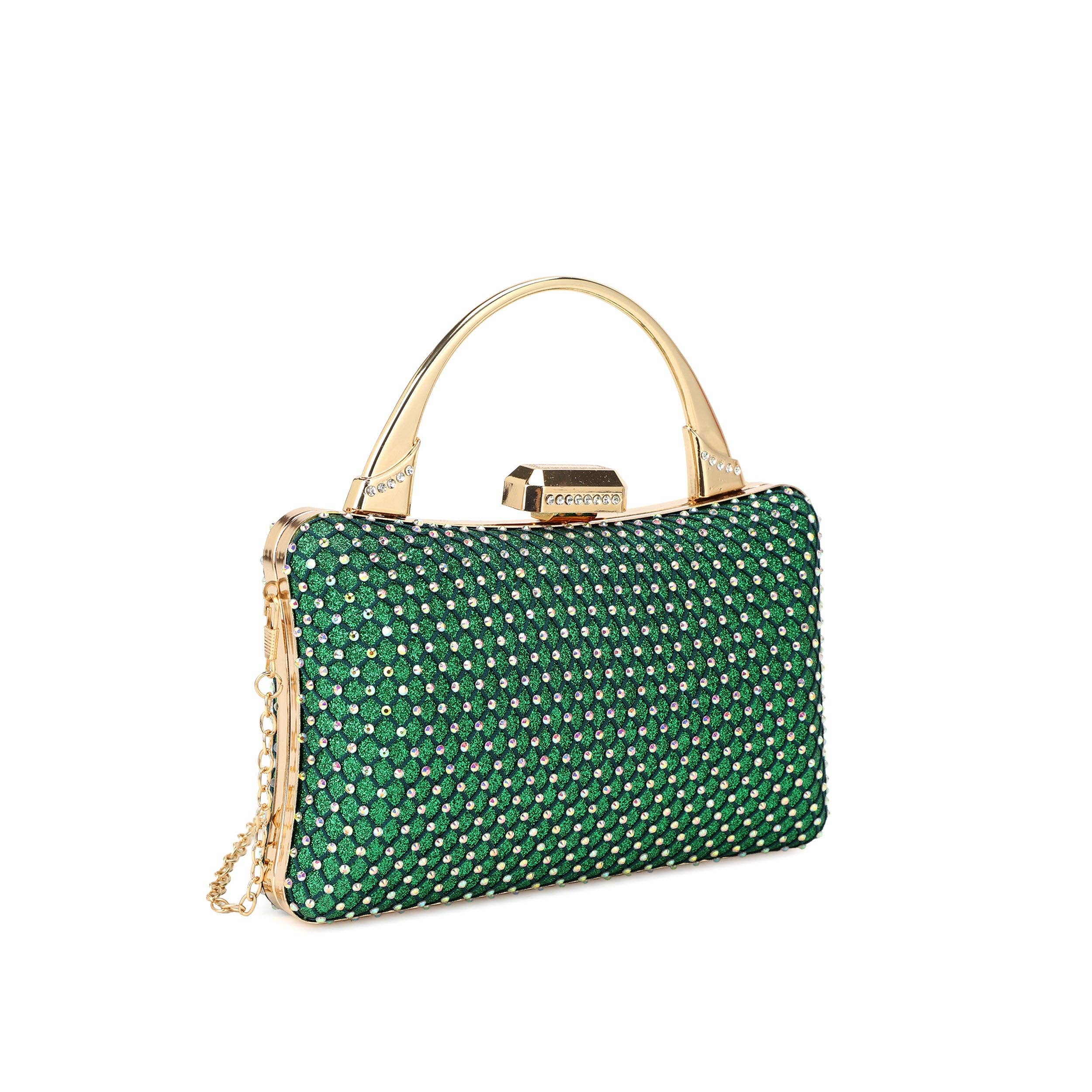 KAYLA+AVA - Wholesale Top Handle Bag - Women's - HANNAH Rhinestone Embellished Top Handle Evening Bag1