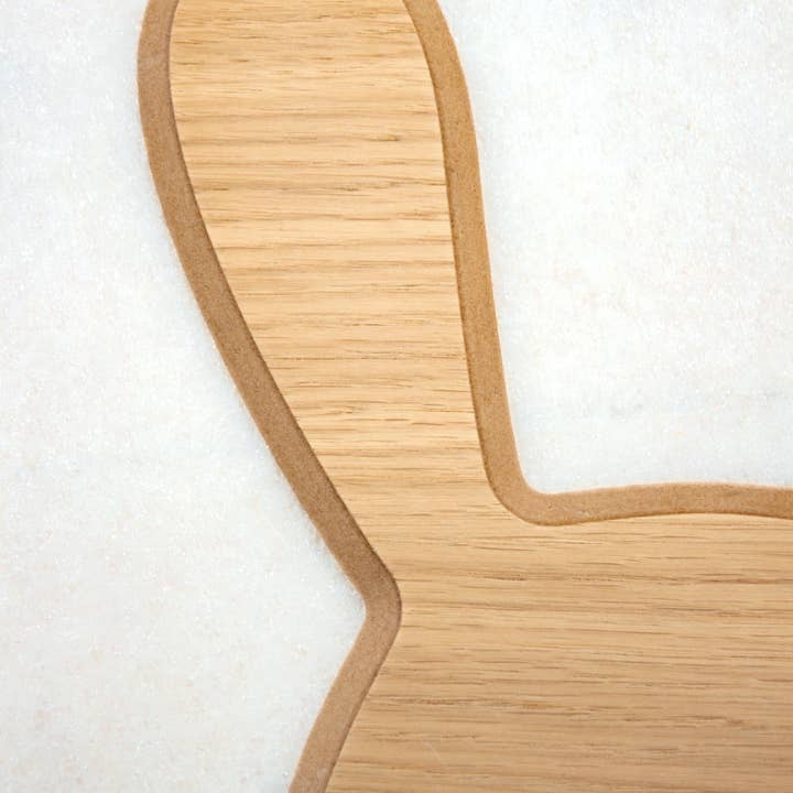 Reine Mère - Wholesale Wall Accent - Rabbit On The Wall - Children's coat hook in oak veneered MDF2