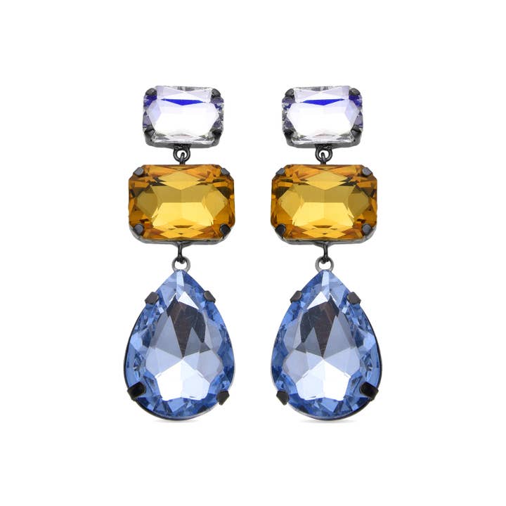 Pendientes Luxenter Ifar acabados en oro amarillo 18k para venta al por mayor de Luxenter