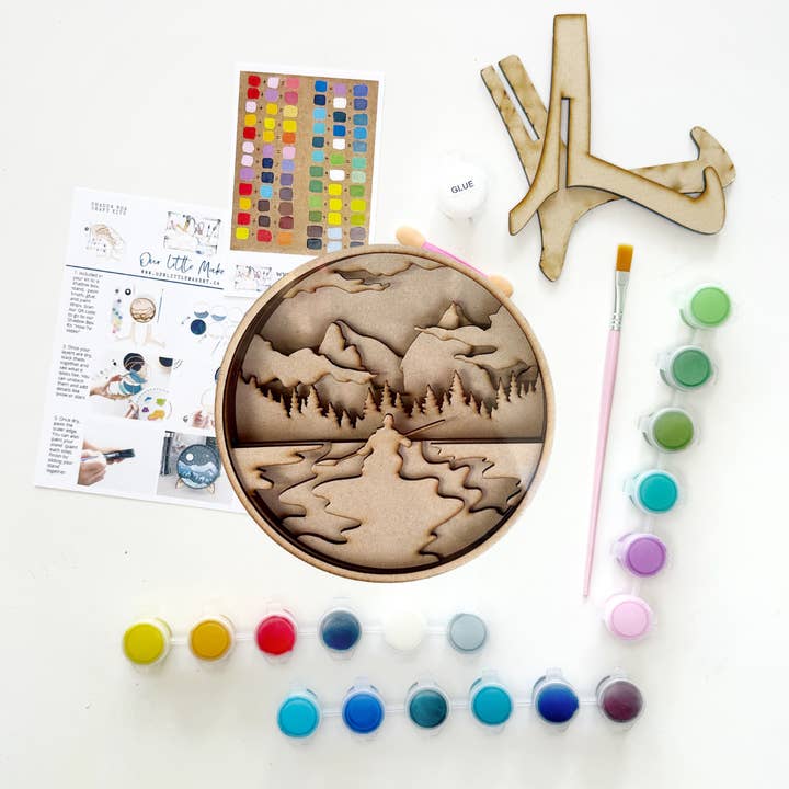 Our Little Makery - Wholesale DIY Craft Kit - Solitude Shadow Box Kit