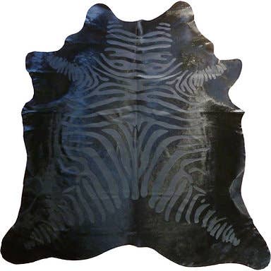 Etched Black on Black Cowhid for wholesale by Chesterfield Leather