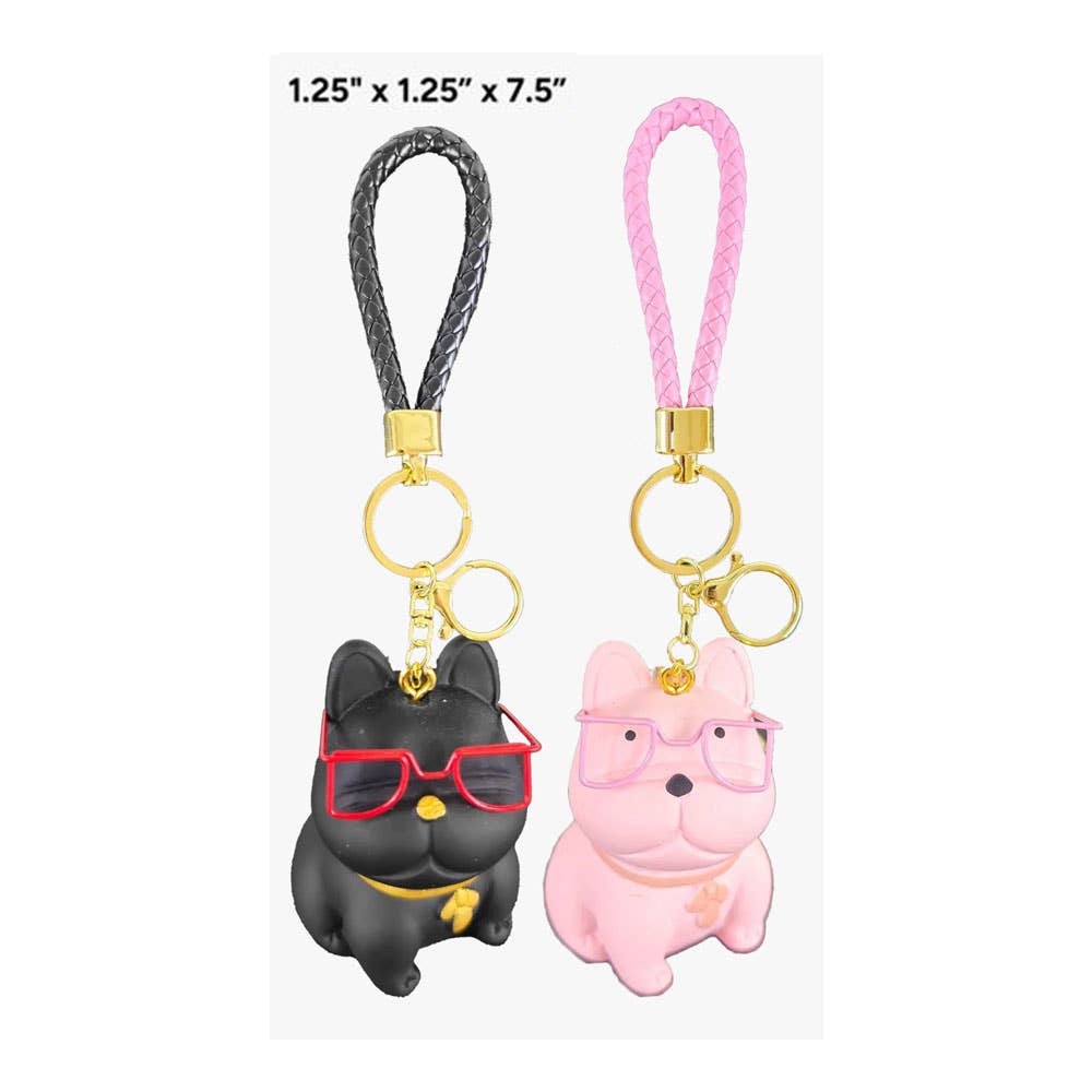 Sensibling Corp. - Wholesale Keychain - Women's - 12PCS - Cute Dog Braided Loop Keychains / Bag Charms2