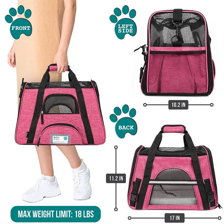 PetAmi - Wholesale Pet Carrier - Cat/Dog - Heather Tote Bag Pet Carrier66