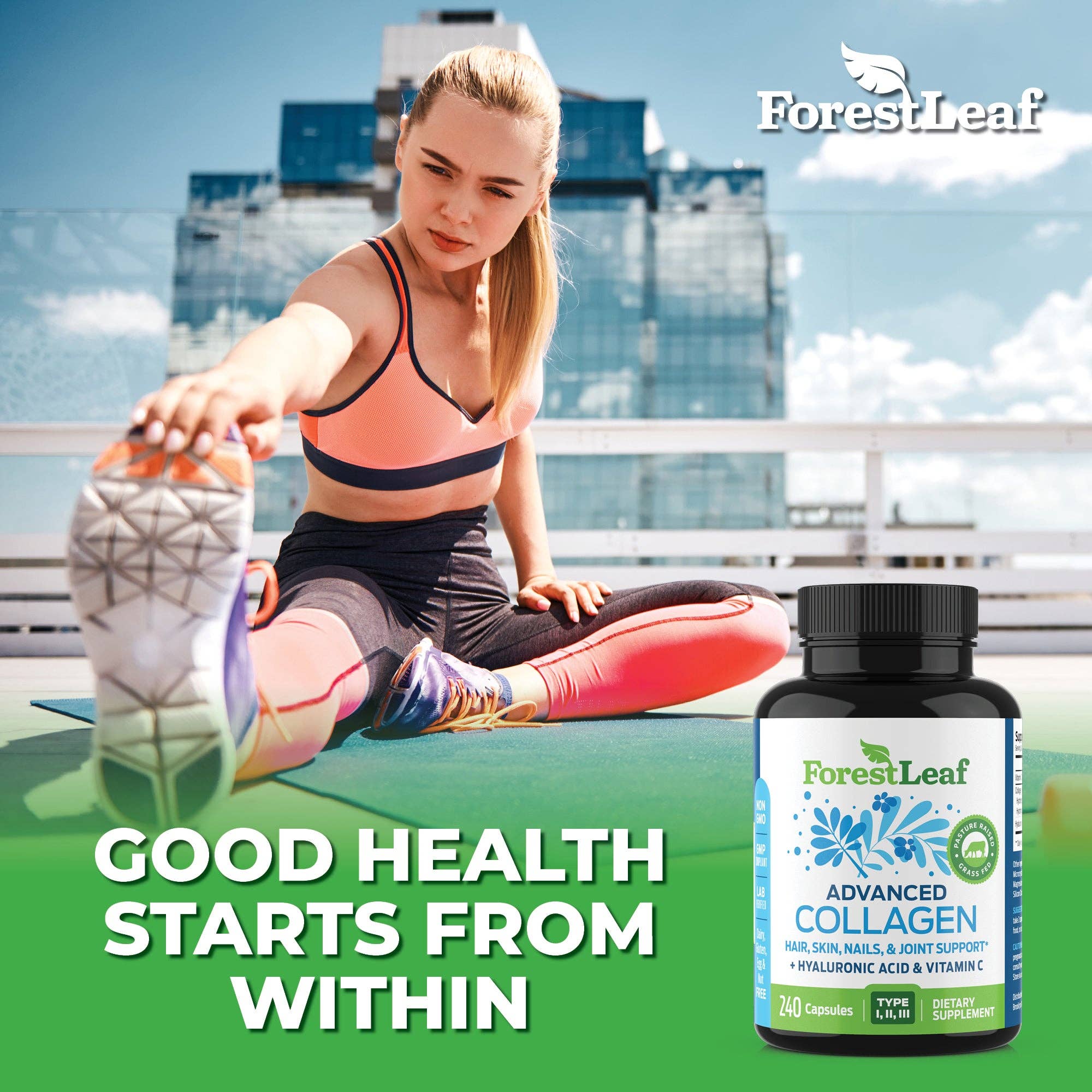 Forest Leaf - Wholesale Oral Supplement/Vitamin - Multi Collagen Pills with Hyaluronic Acid + Vitamin C9