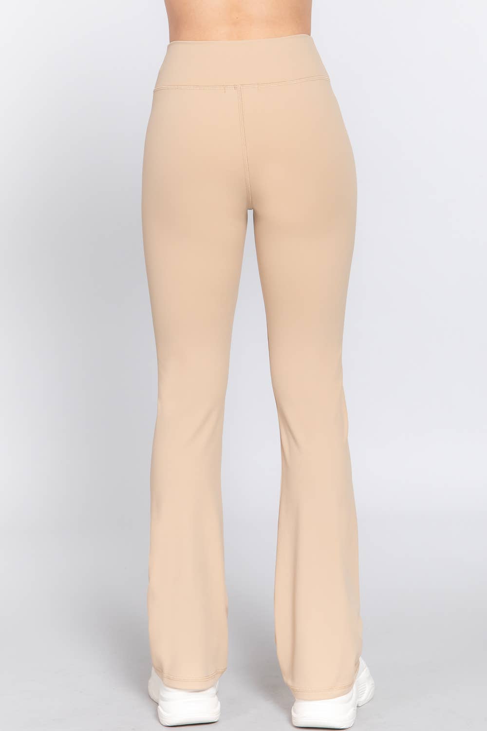 Active Basic | Active USA - Wholesale Athletic Pants - Women's - Waist Band Flare Stretch Workout Long Pants37