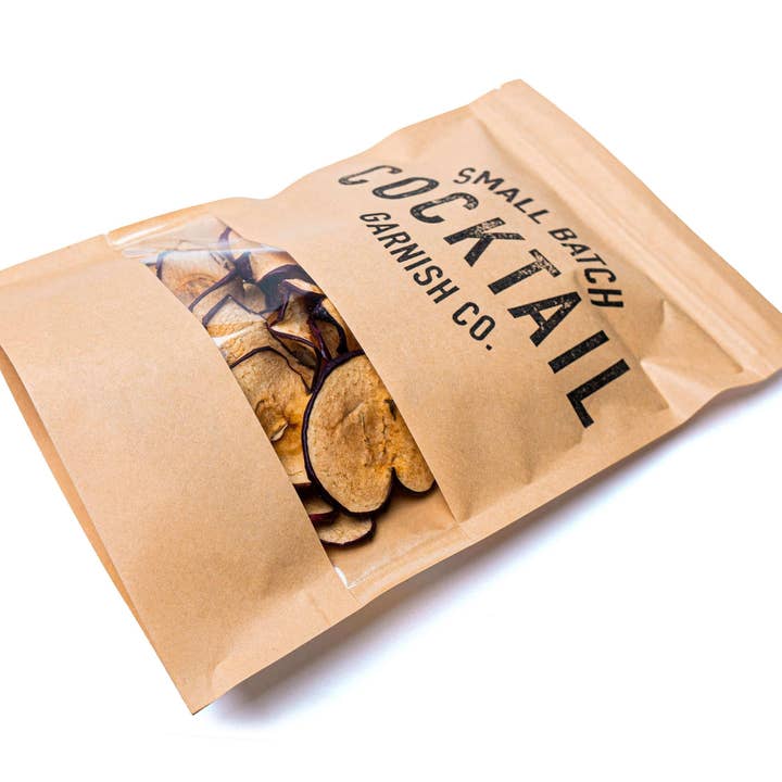 Cocktail Garnish Co. - Wholesale Dried/Dehydrated Fruit - Dehydrated Apple Slices, 2oz (30+ Slices)1