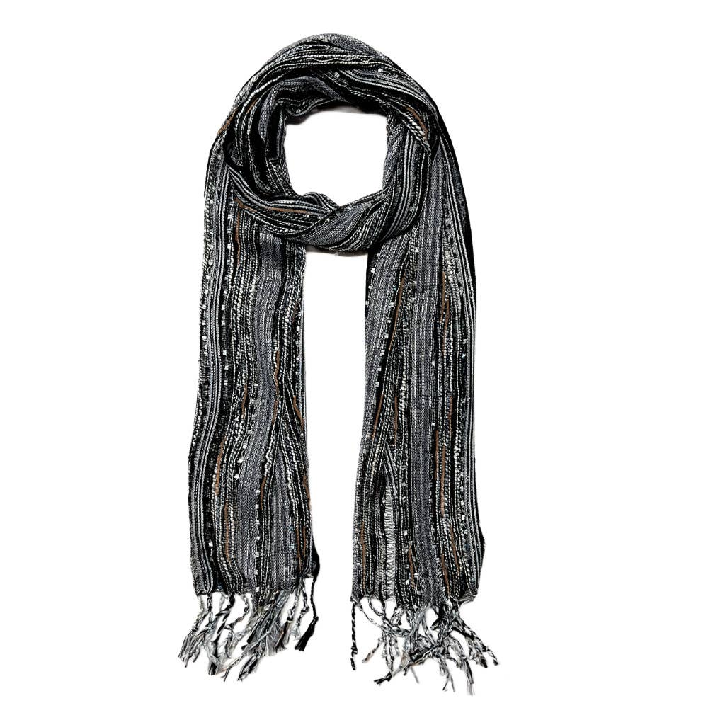 Humble Hilo – wholesale Scarf – Women's – Humble Hilo Multicolored Thread Artisan Scarf34