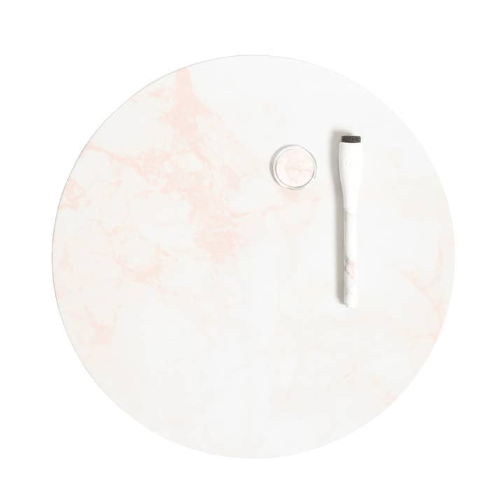 U Brands Peach Marble Dry Erase Board White for wholesale by U Brands
