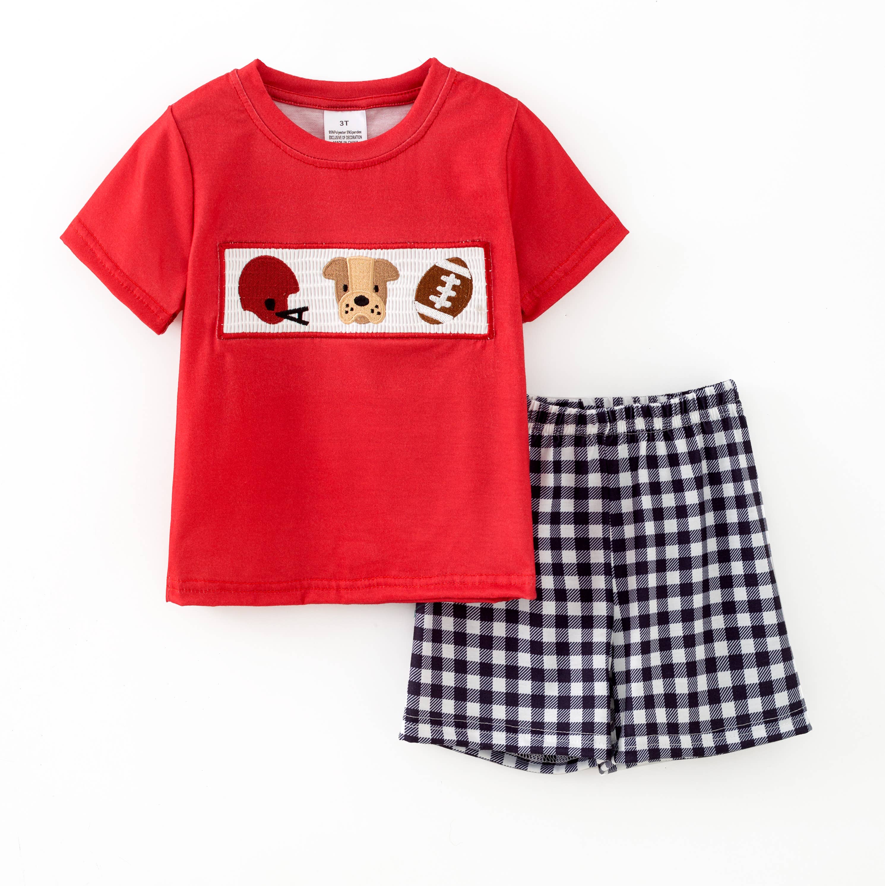 Auraquise - Wholesale Clothing Set - Baby - Georgia Football Embroidered Matching Sibling Outfits1