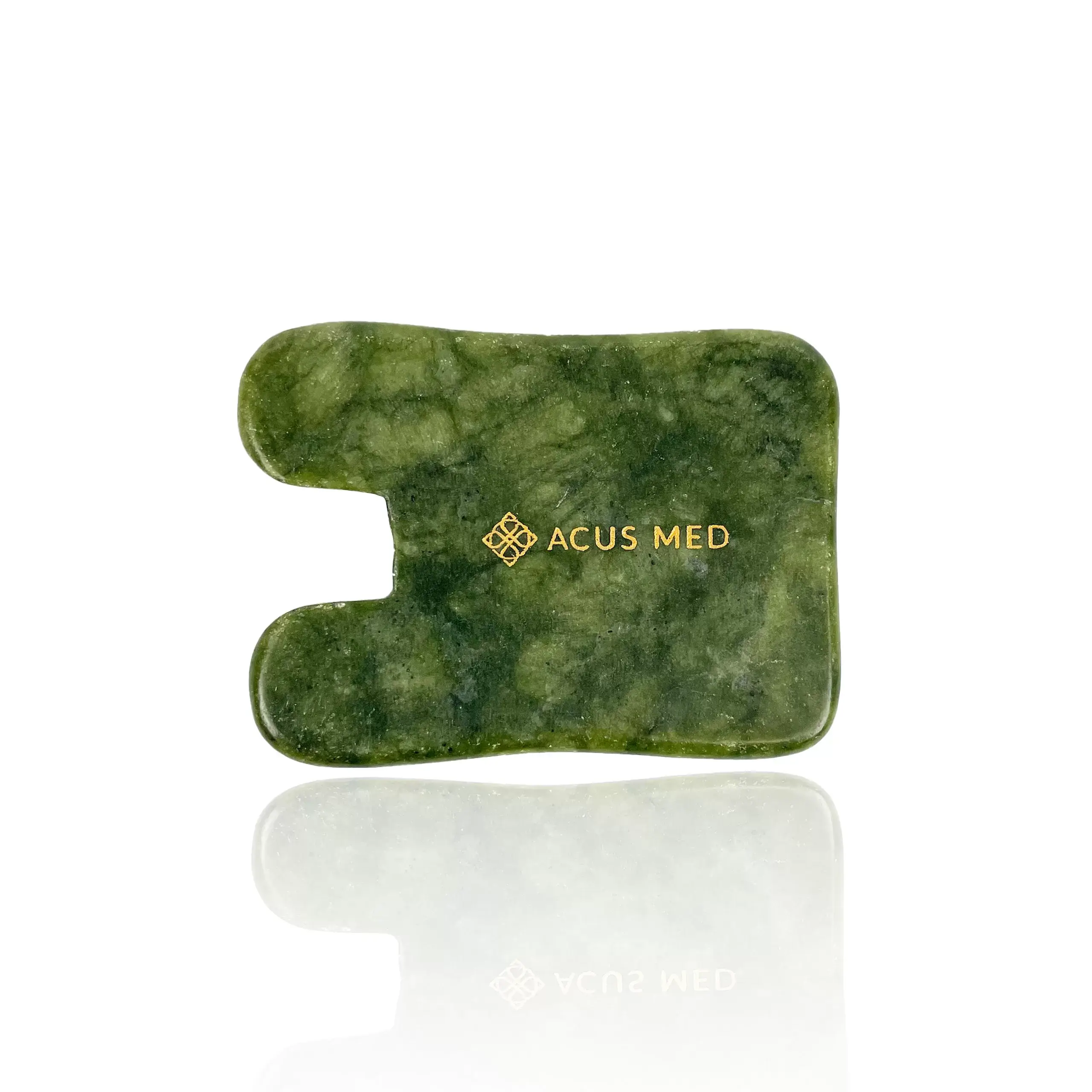 ACUS MED - Venta al por mayor Utensilio Gua Sha - Piedra Gua Sha de Jade | Herramienta Gua Sha Rectangular Verde4