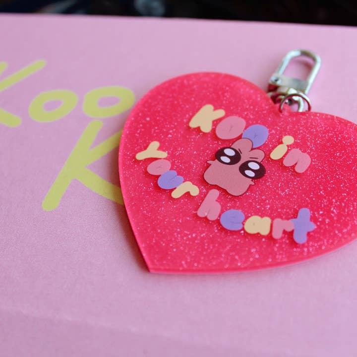 SadinYellow - Wholesale Keychain - Women's - Koo in your Heart Charm1