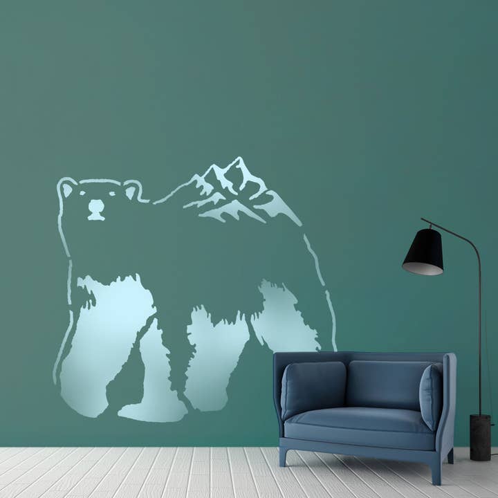 Sjabloon Murale Orso Polare per la vendita all'ingrosso da parte di Wunderwall