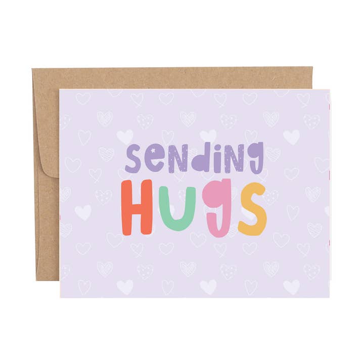 Sending Hugs Sympathy Greeting Card for wholesale by Callie Danielle