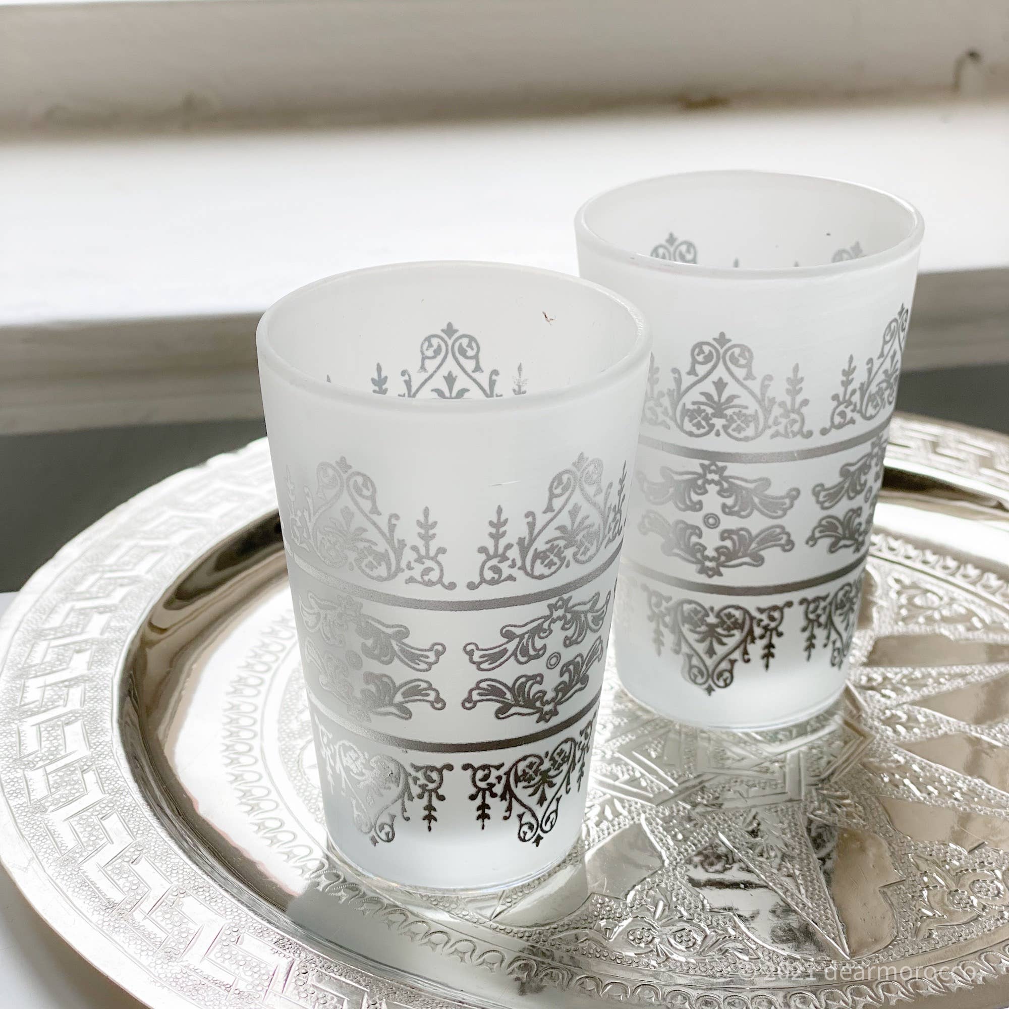 dear Morocco - Wholesale Drinking Glass/Cup - Moroccan tea glass classic Silver and Gold // Dear Morocco9